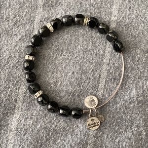 Alex and ani black beaded bracelet
